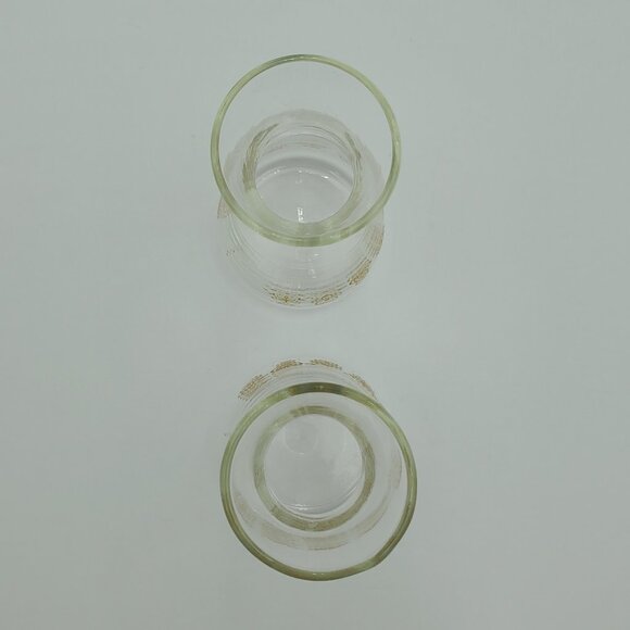 Pyrex Butterfly Gold Glass Salt & Pepper Shakers Corelle Clear Glass Shaker Set - Picture 6 of 11